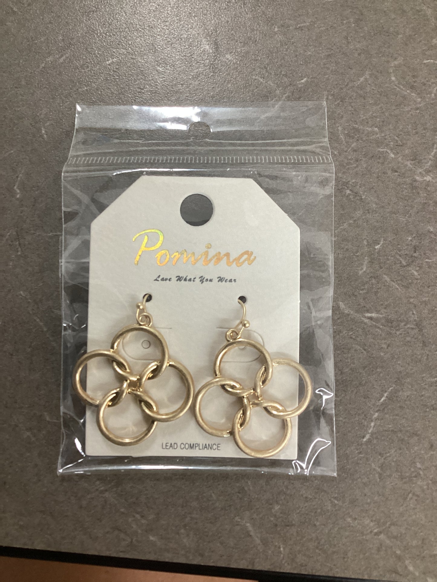 Gold circle earrings, perfect for any outfit