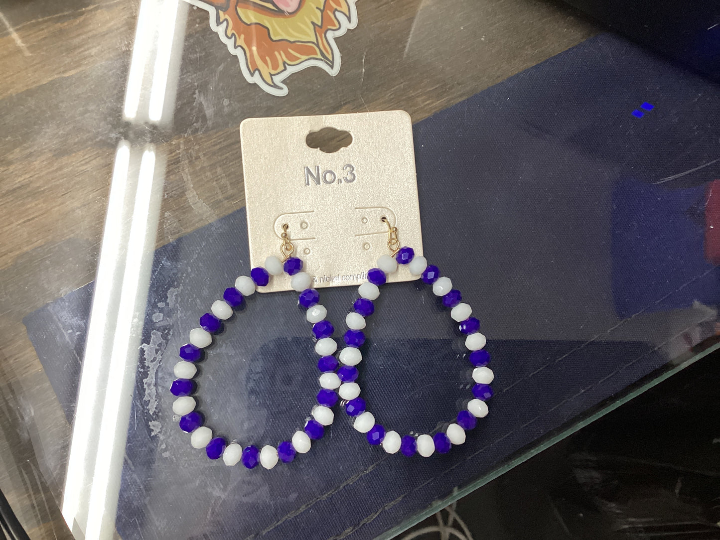 No. 3 hoop earrings