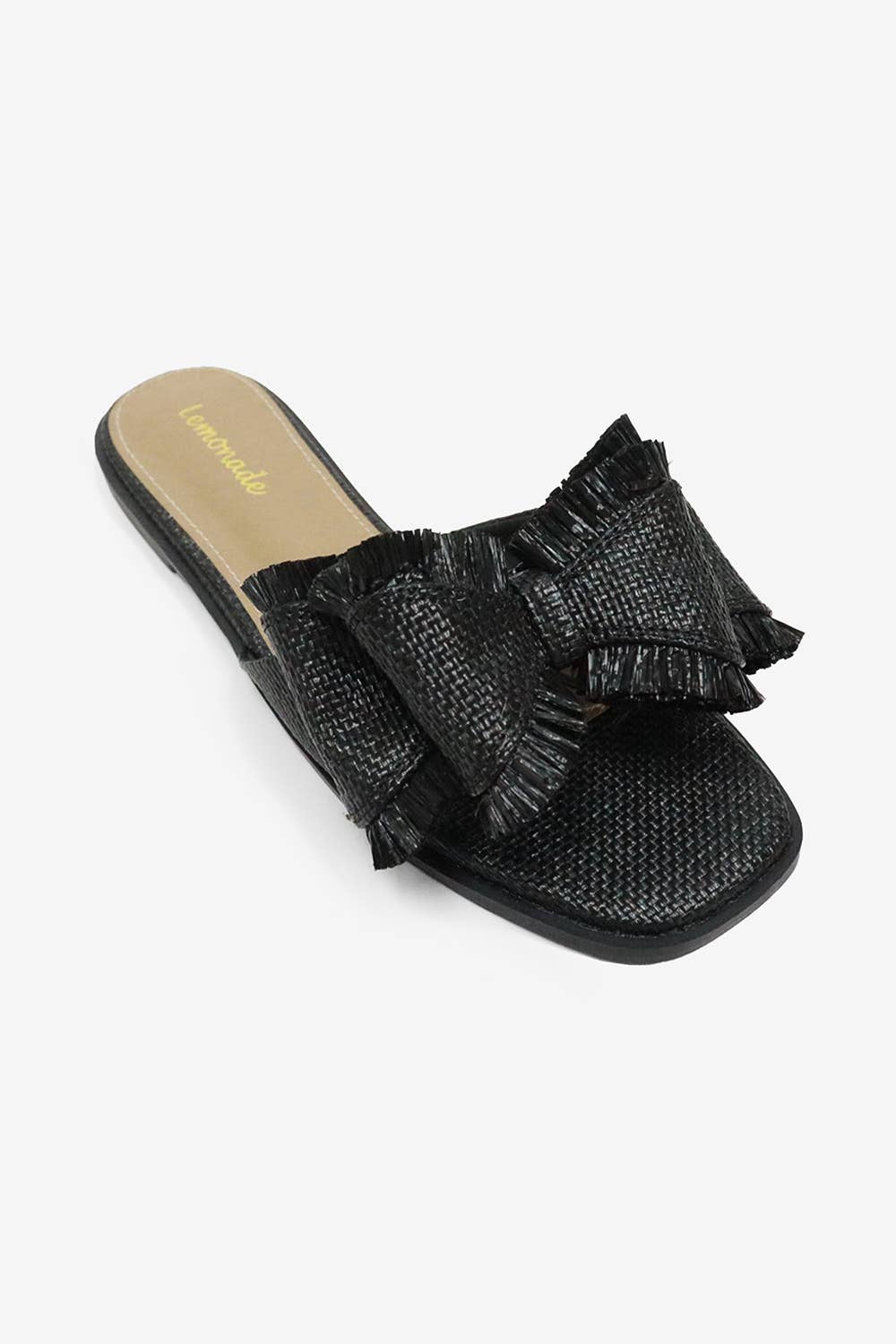 Raffia Bow Sandals