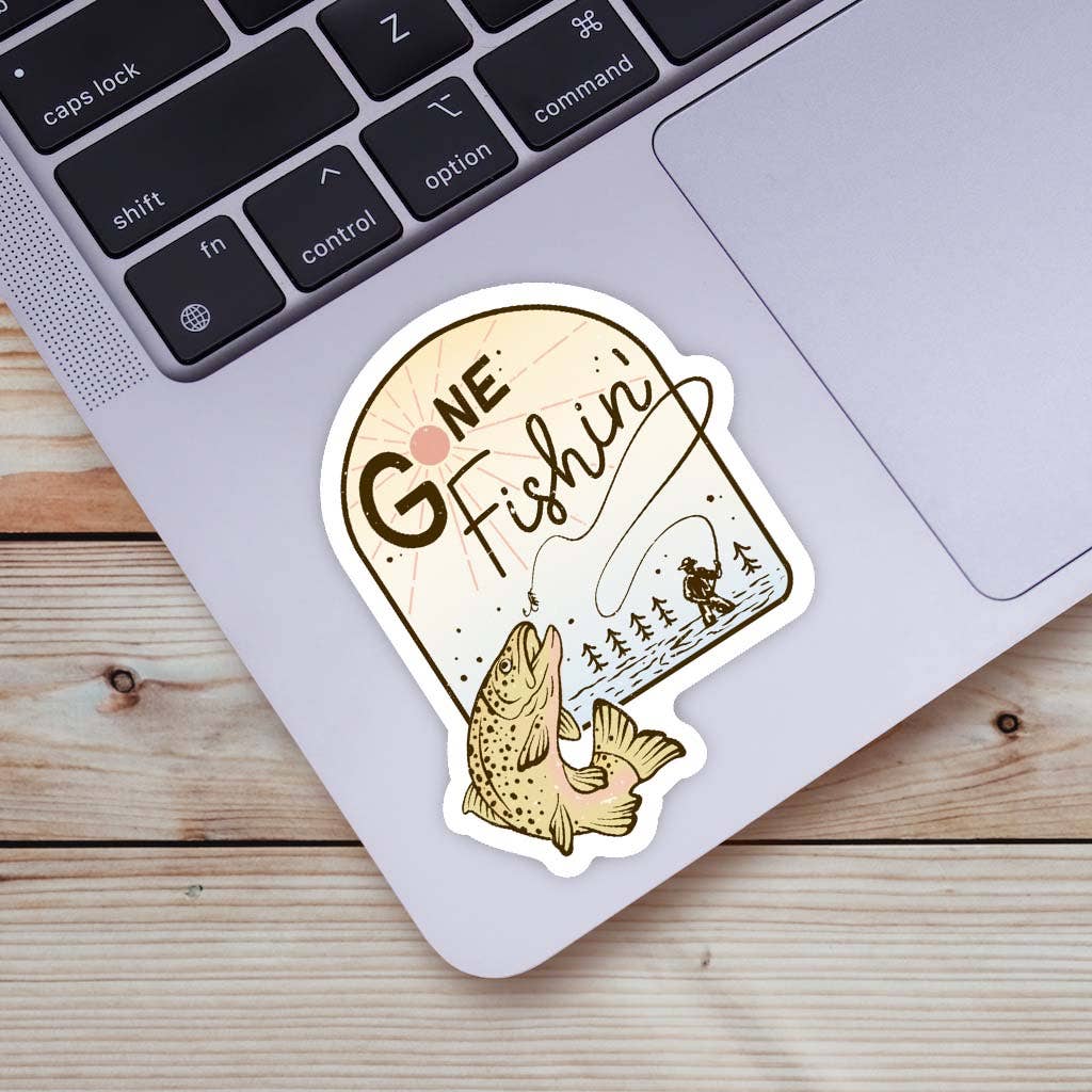 Big Moods - Gone Fishin' Sticker