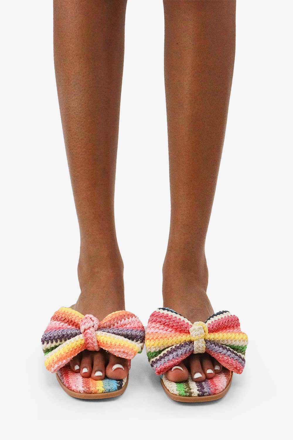 Raffia Bow Sandals