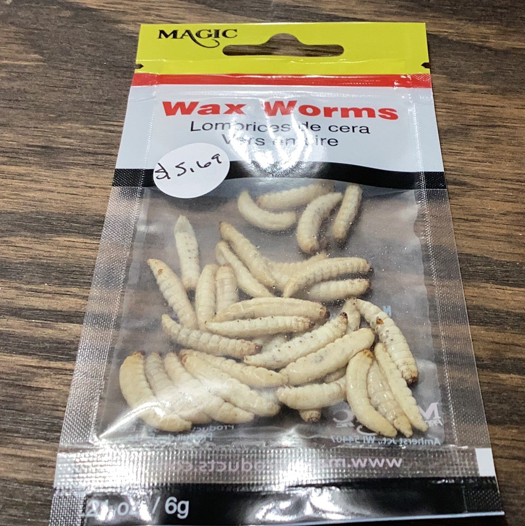 Magic 5239 Preserved Wax Worms .21 ox pouch