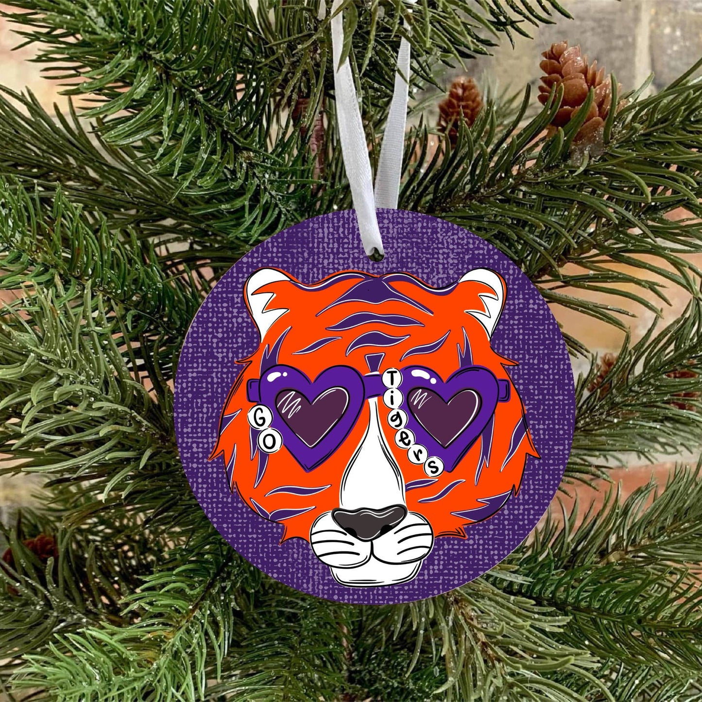 Clemson tigers inspired Christmas ornaments