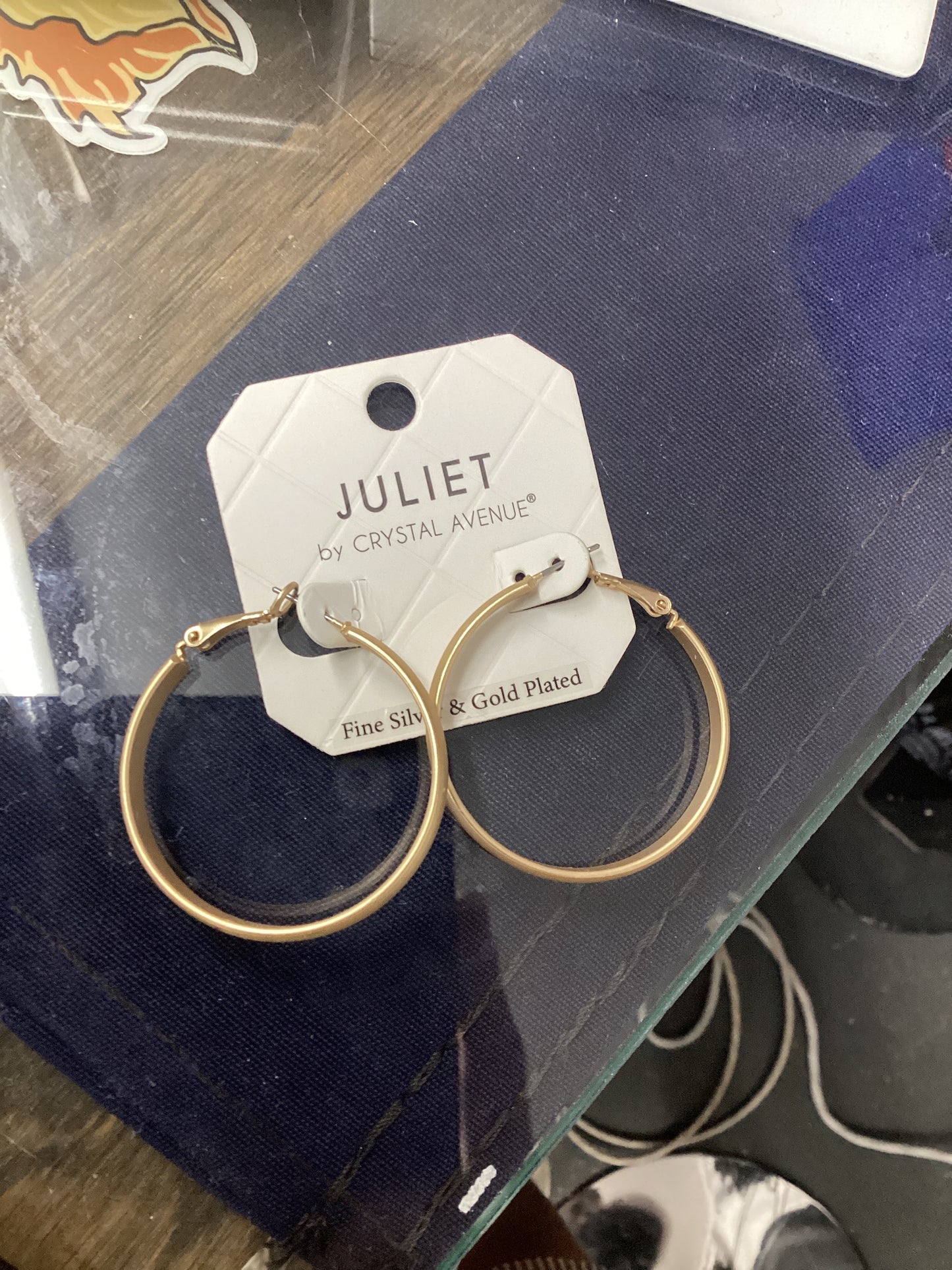 Juliet Gold Plated Hoops