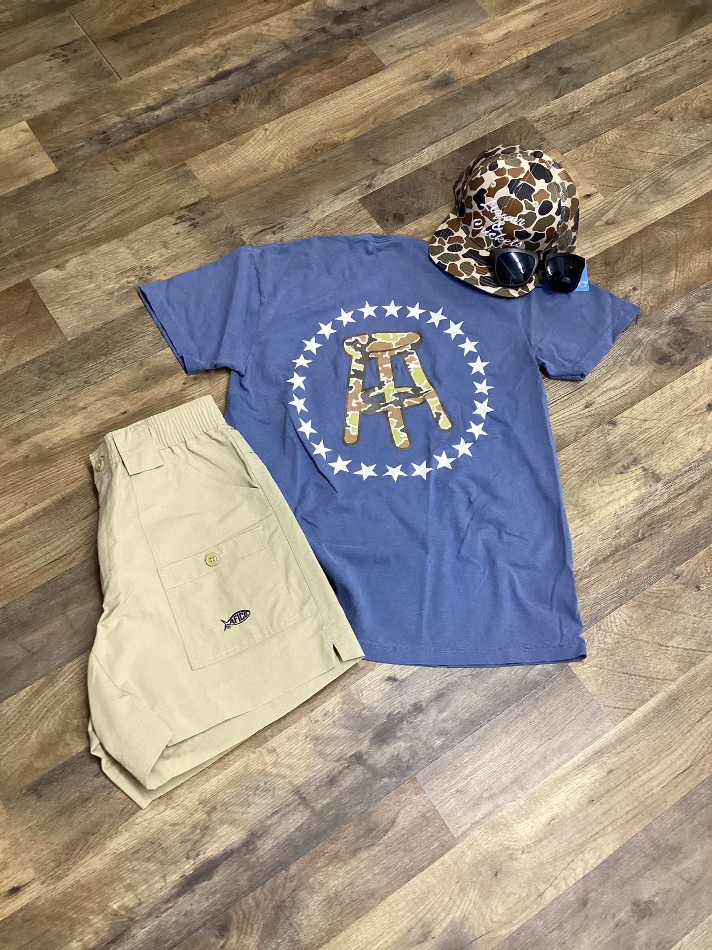 Barstool Camo Logo Pocket Tee