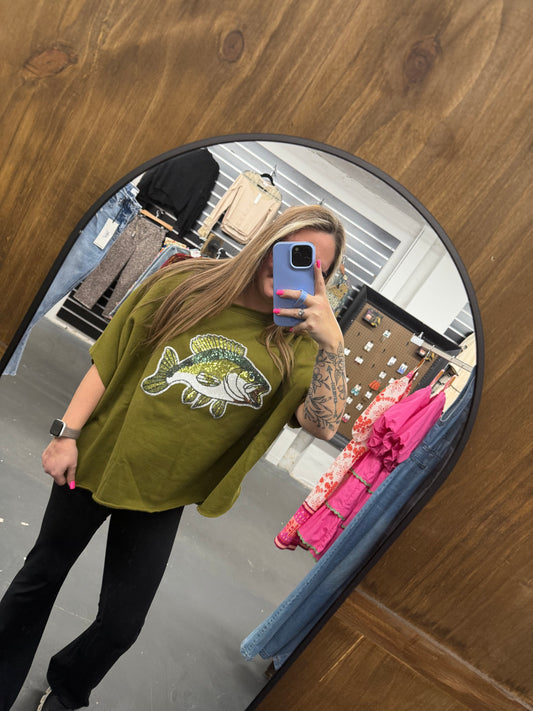 Bass Sequin Patch Shirt