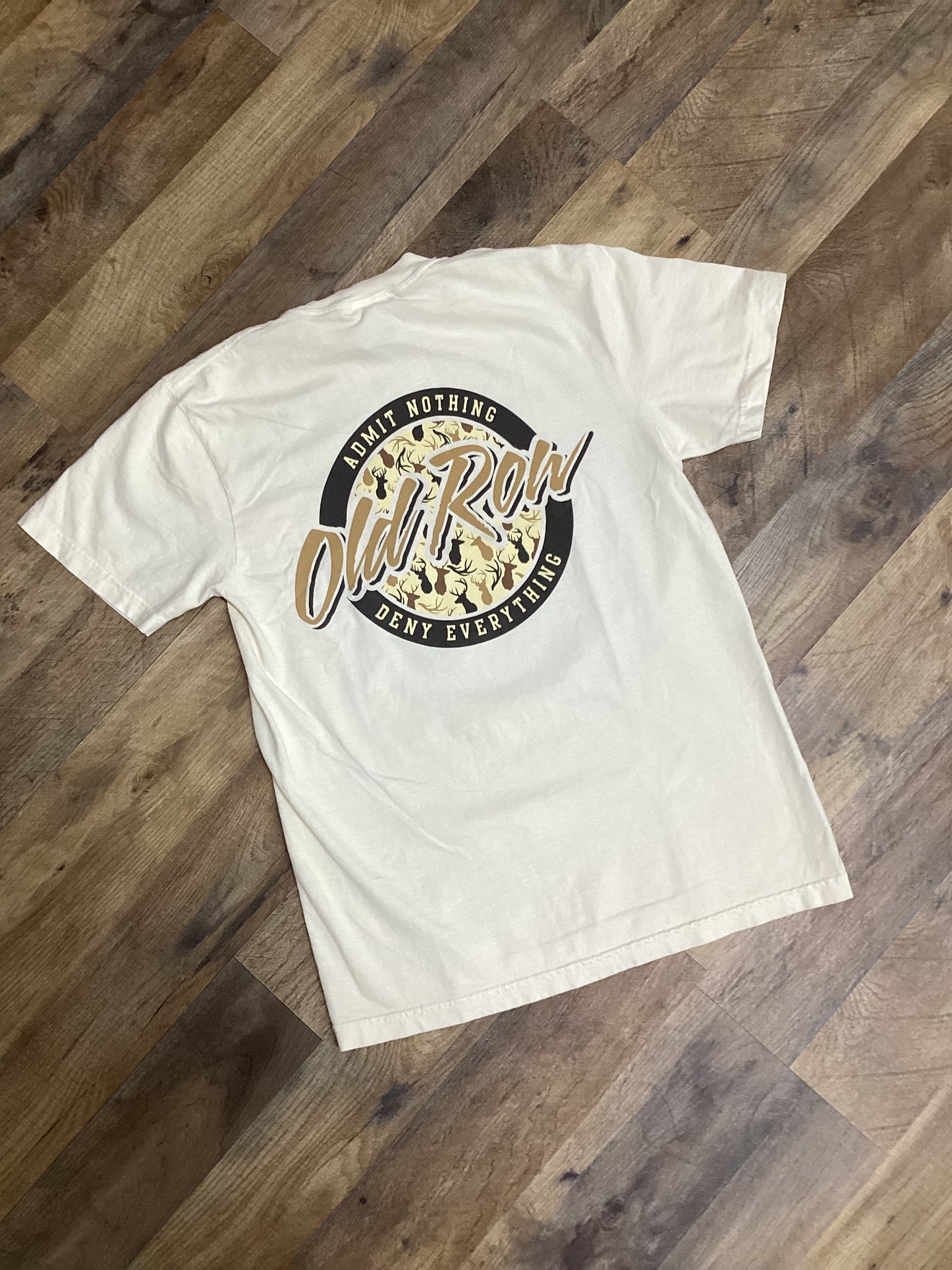 Deer Camo Circle Logo Pocket Tee