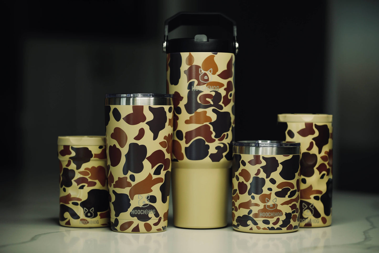 Hooch|Hog 30 oz Old School Camouflage Water Bottle