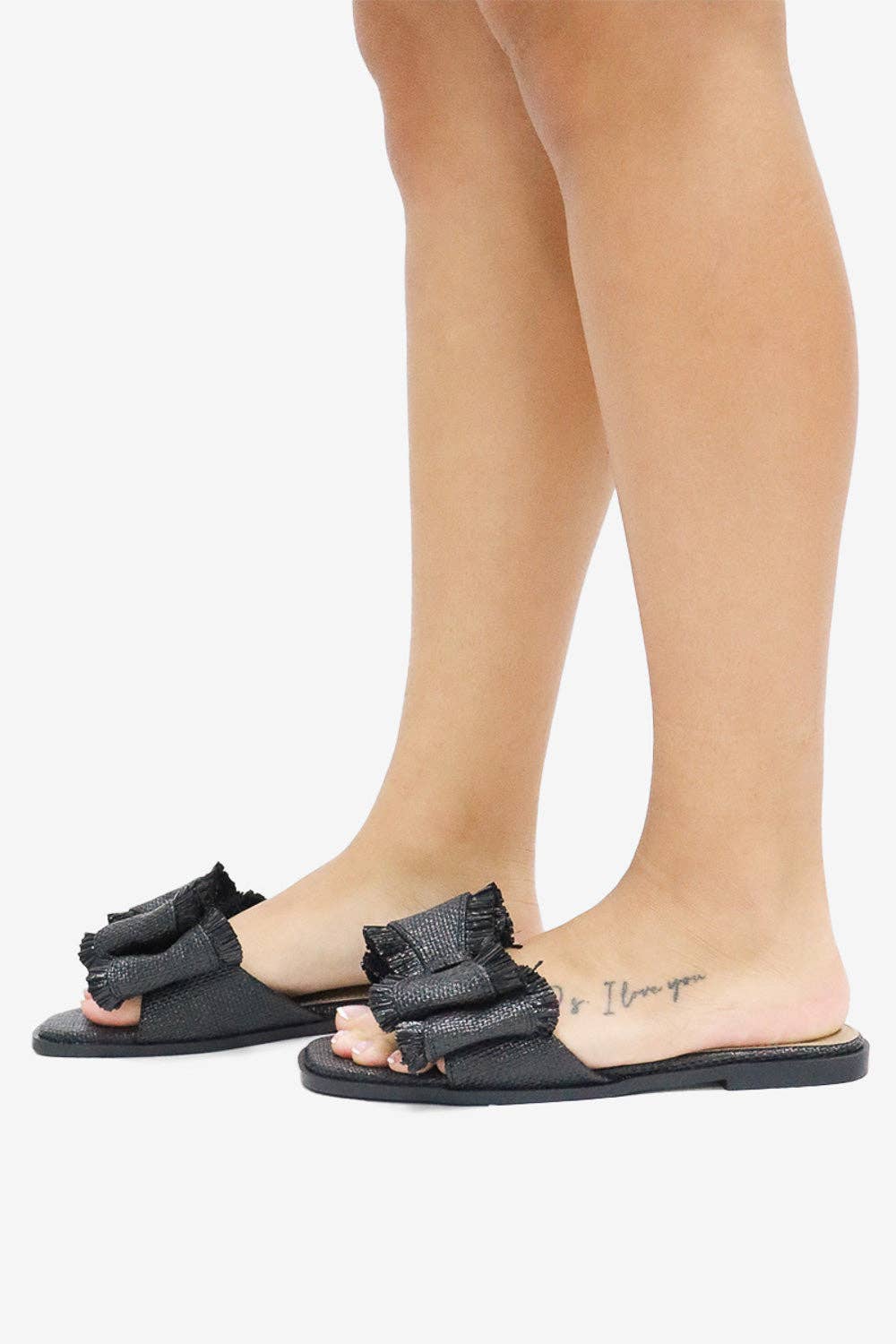 Raffia Bow Sandals