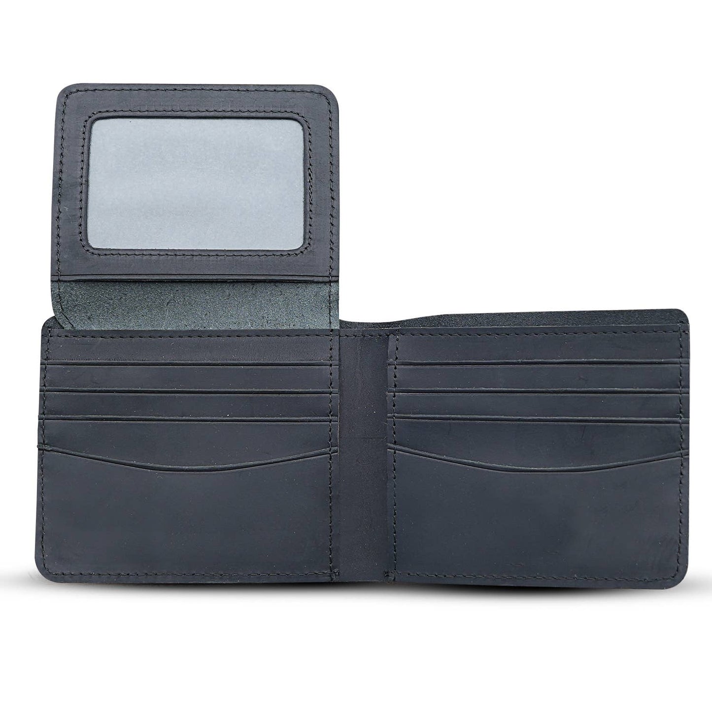 American Leather Goods - Genuine Leather Wallet for Men with Flap out ID Window