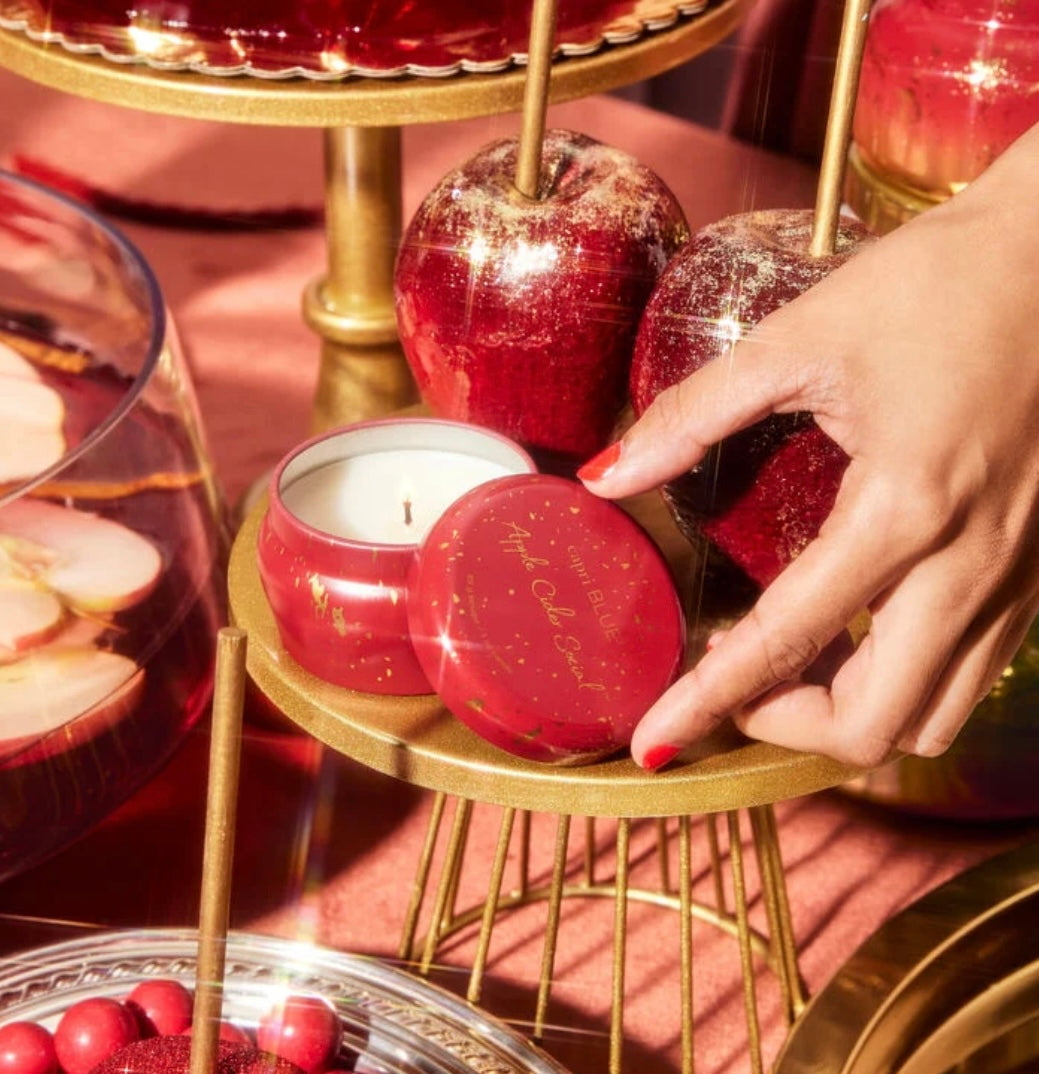 Capri Blue Apple Cider Social Glimmer Mini Tin, 3 oz