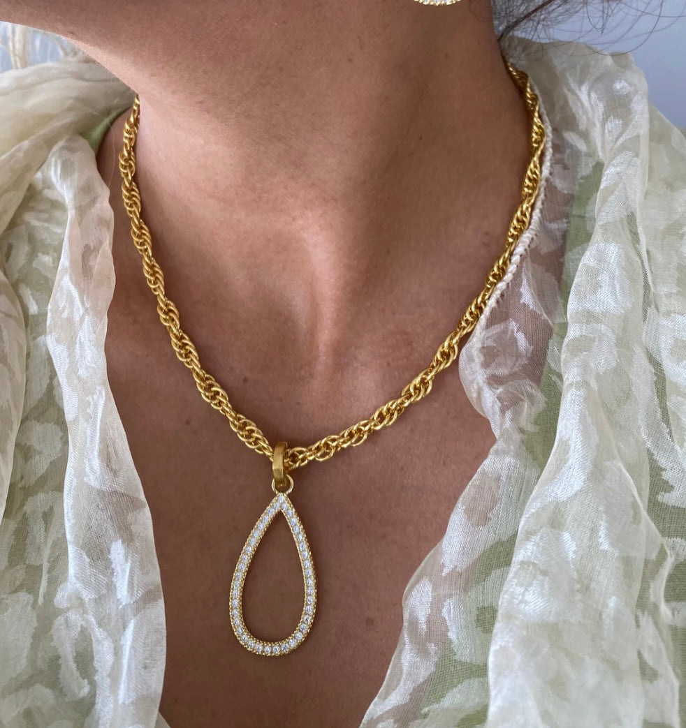 Betty Carre Chillon Drop Shape w/ CZ