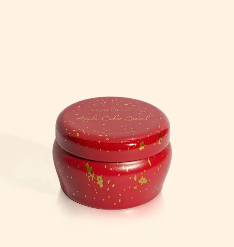 Capri Blue Apple Cider Social Glimmer Mini Tin, 3 oz