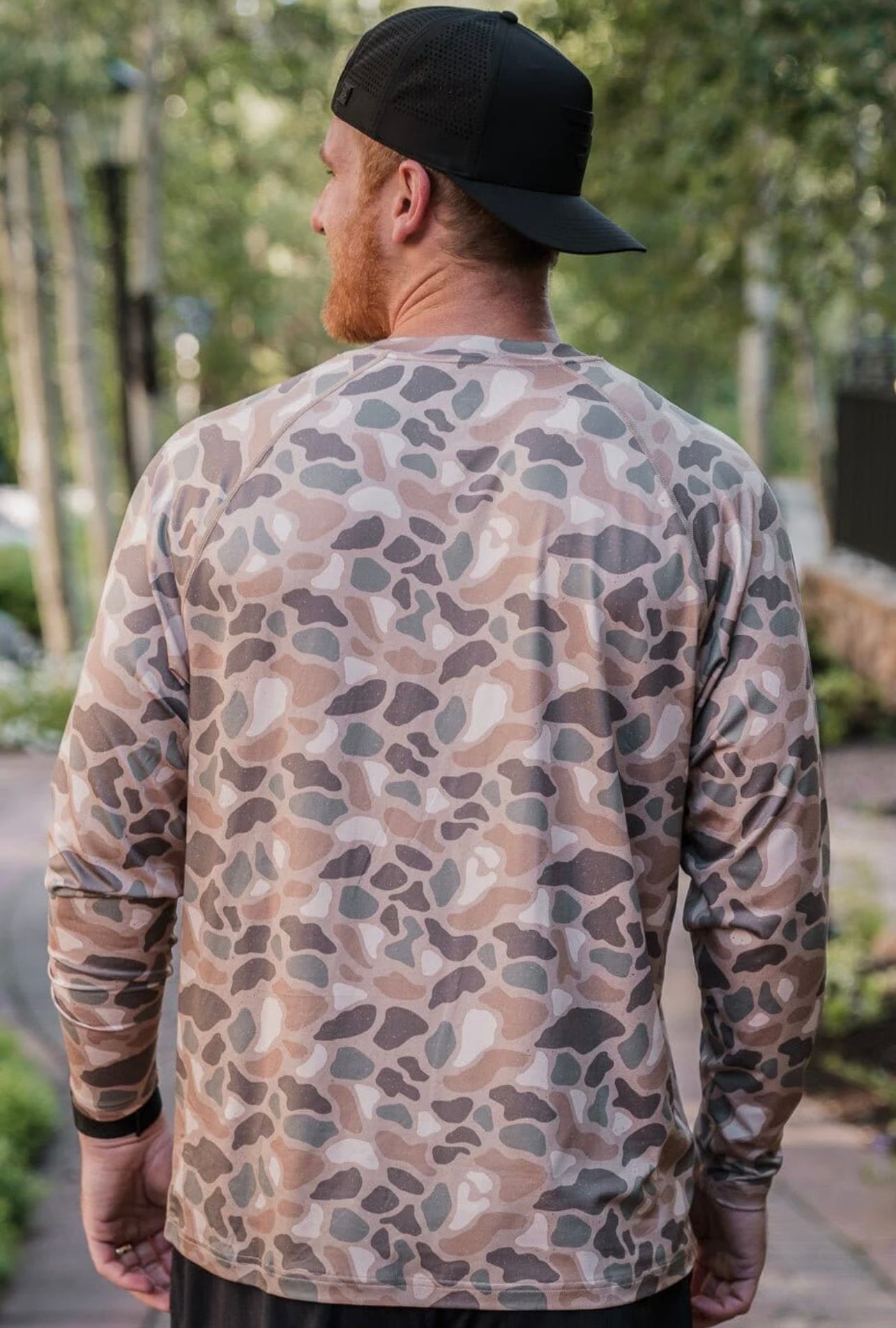 Burlebo Performance L/S Tee in Pintail Camo