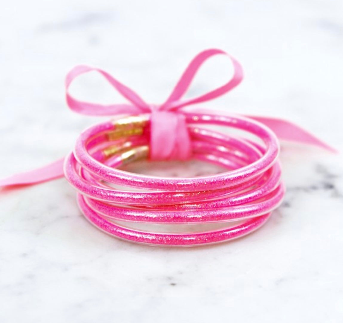 Glitter Jelly Tube Bangle Bracelets