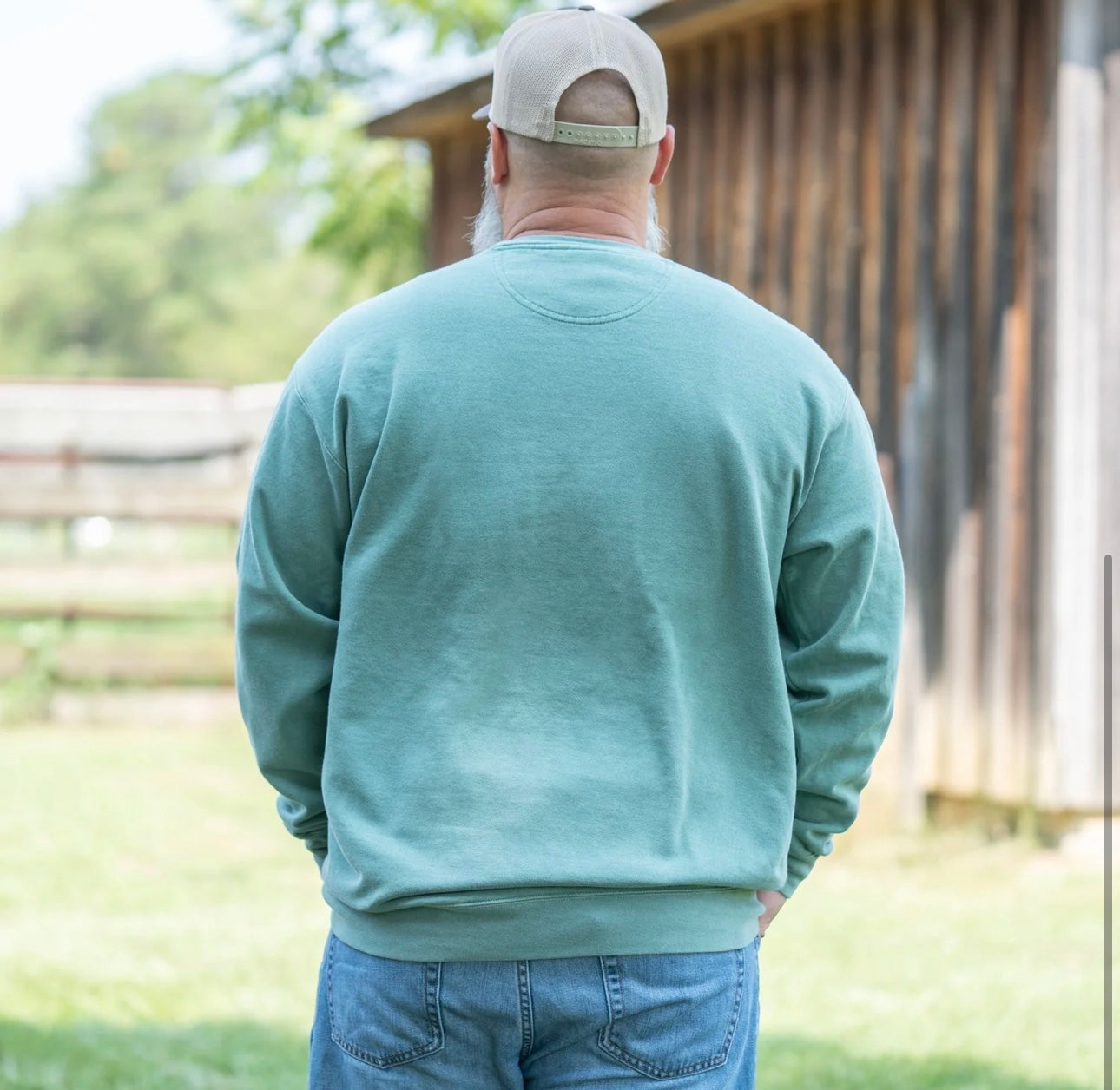 Old South OSA Arch Crewneck Sweatshirt Light Green