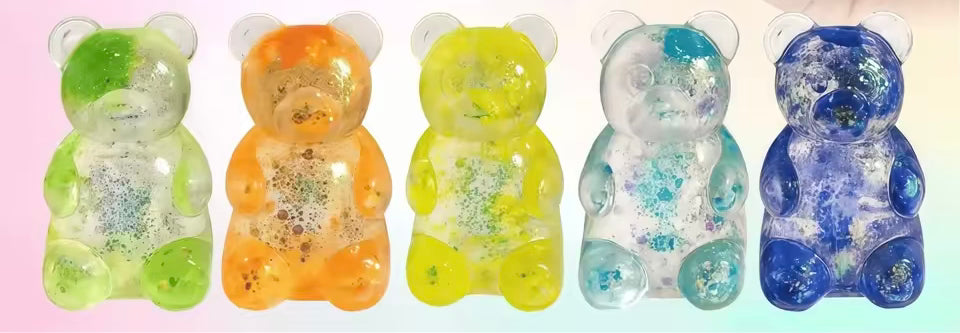 Glitter Gummy Bear Squishy