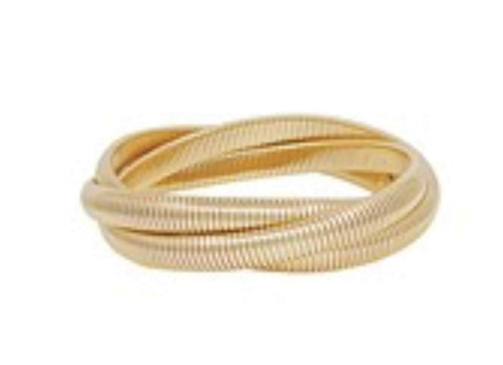 Gold Omega Triple Bracelet