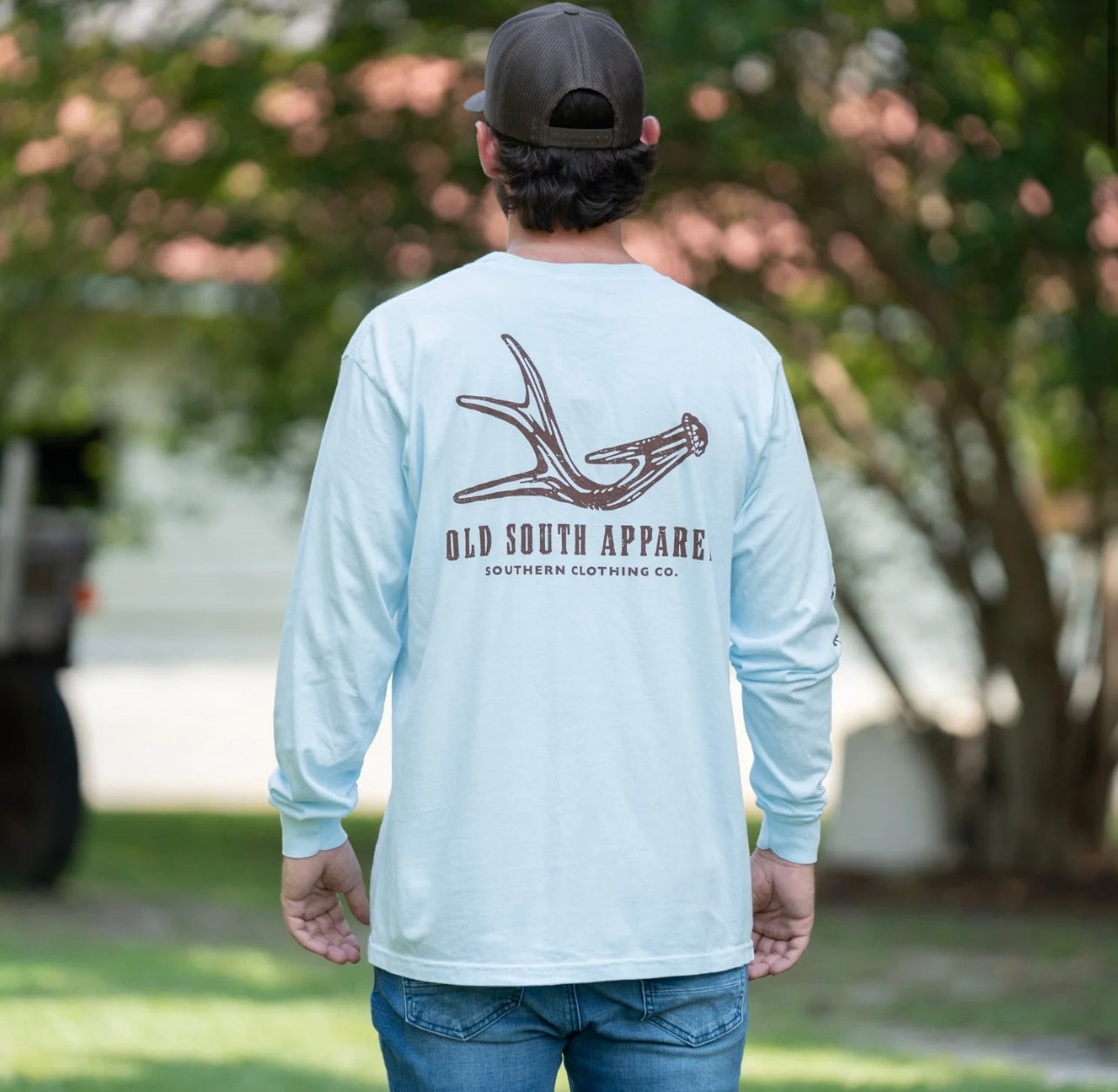 Old South Single Antler Chambray Long Sleeve