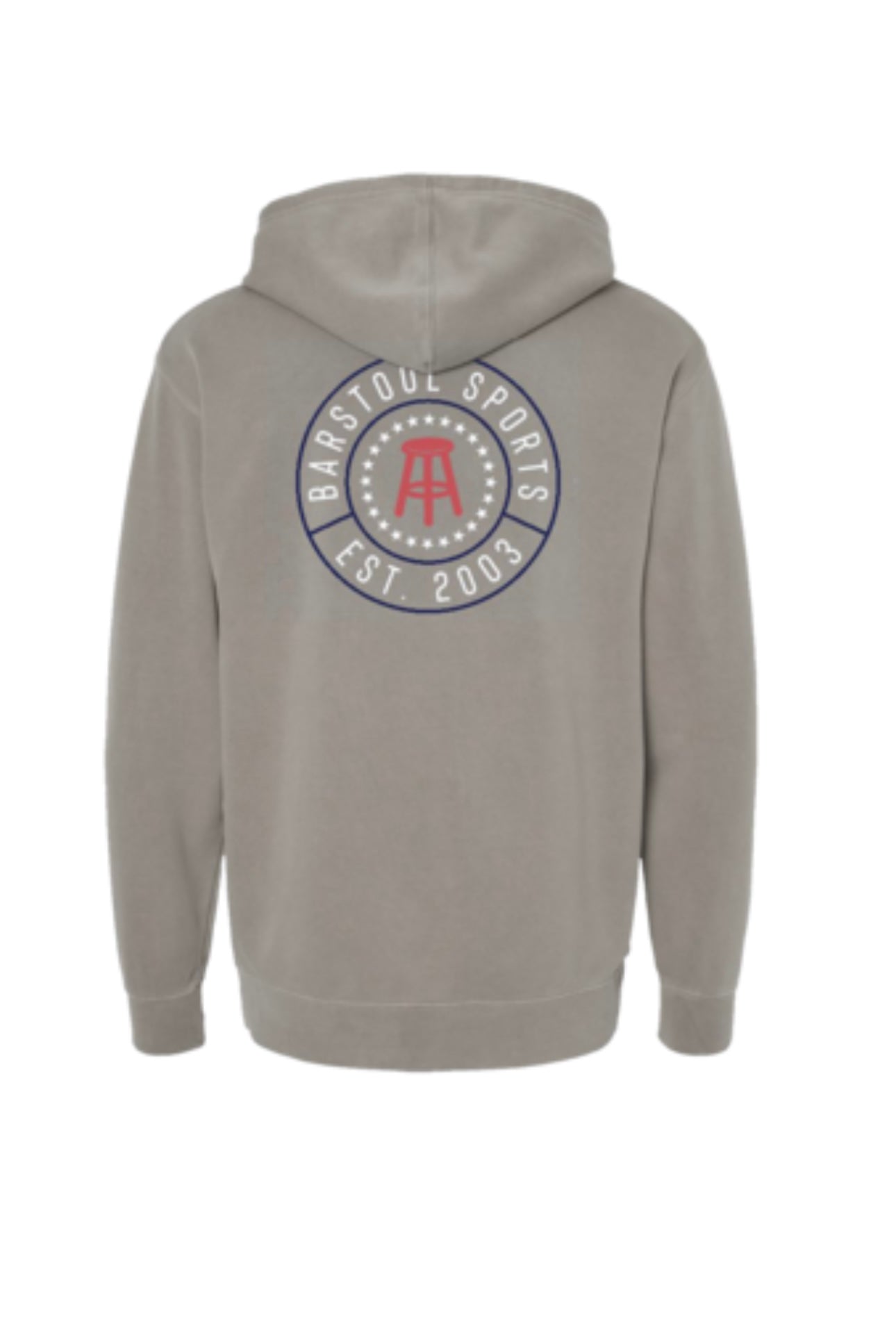 Barstool Circle Logo Hoodie Grey