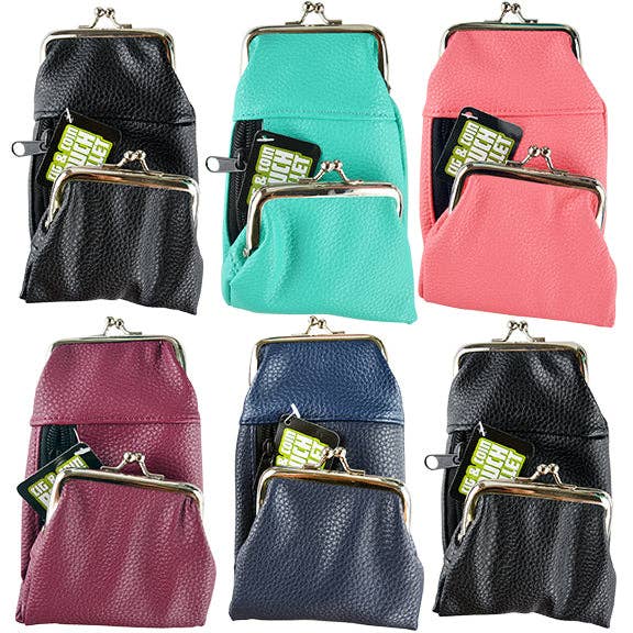 SMOKEZILLA CIGARETTE POUCH WITH COIN WALLET 5 PIECE DISPLAY