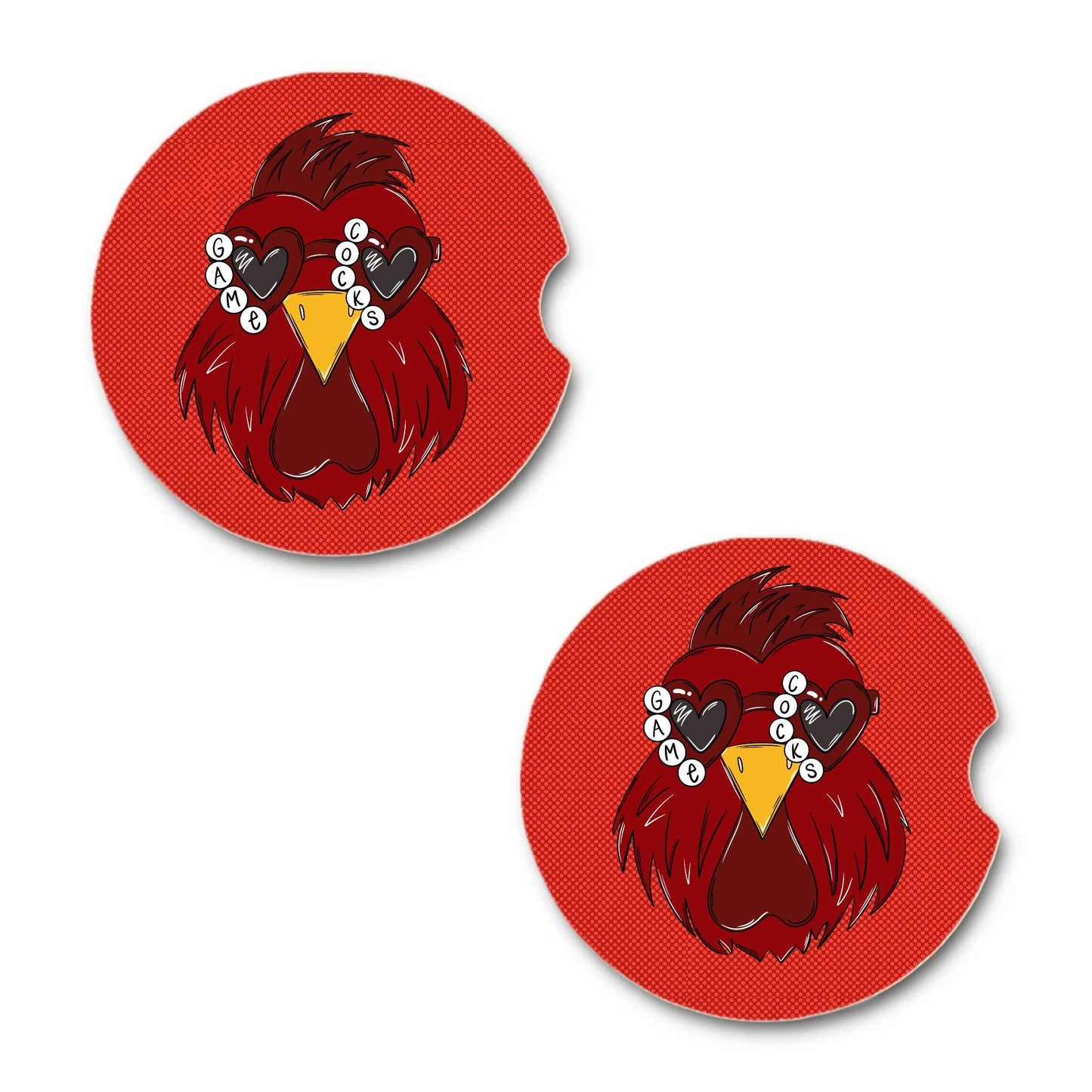 South Carolina gamecocks inspired game day car coasters