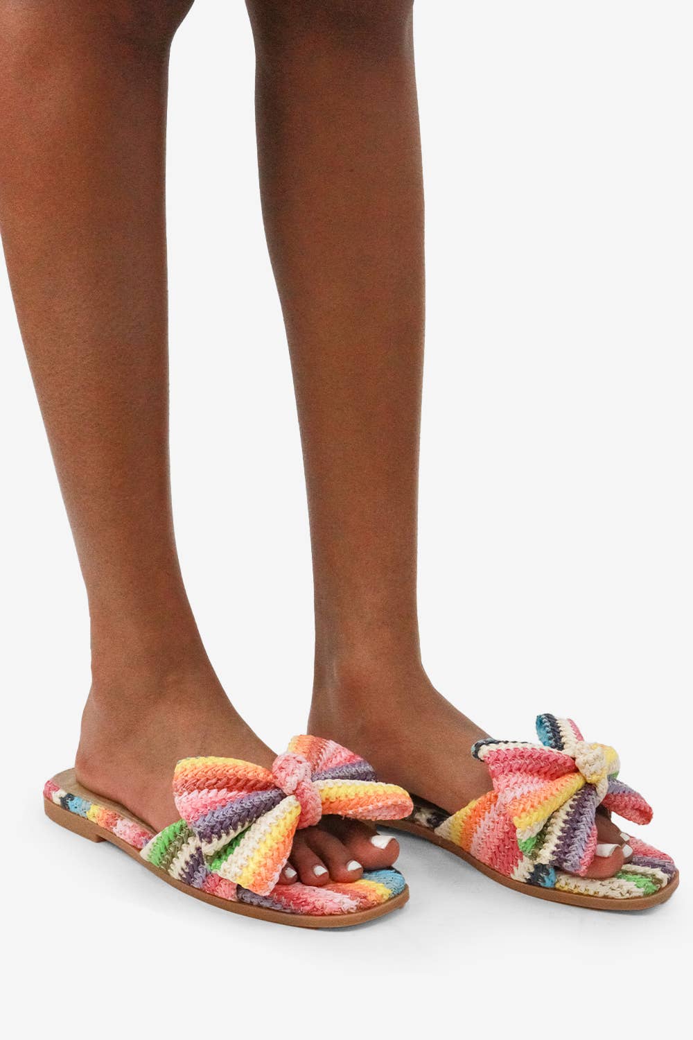 Raffia Bow Sandals
