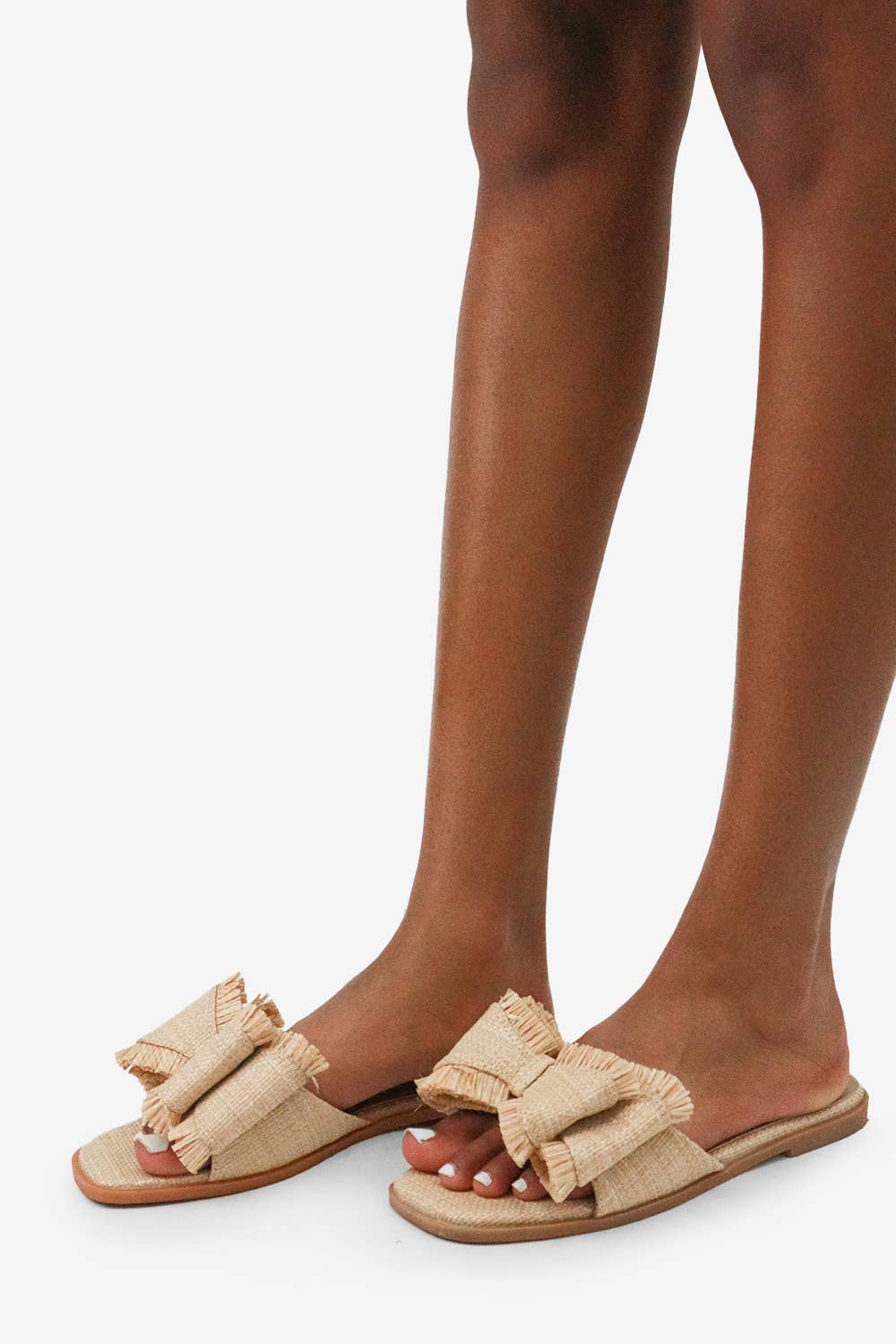 Raffia Bow Sandals