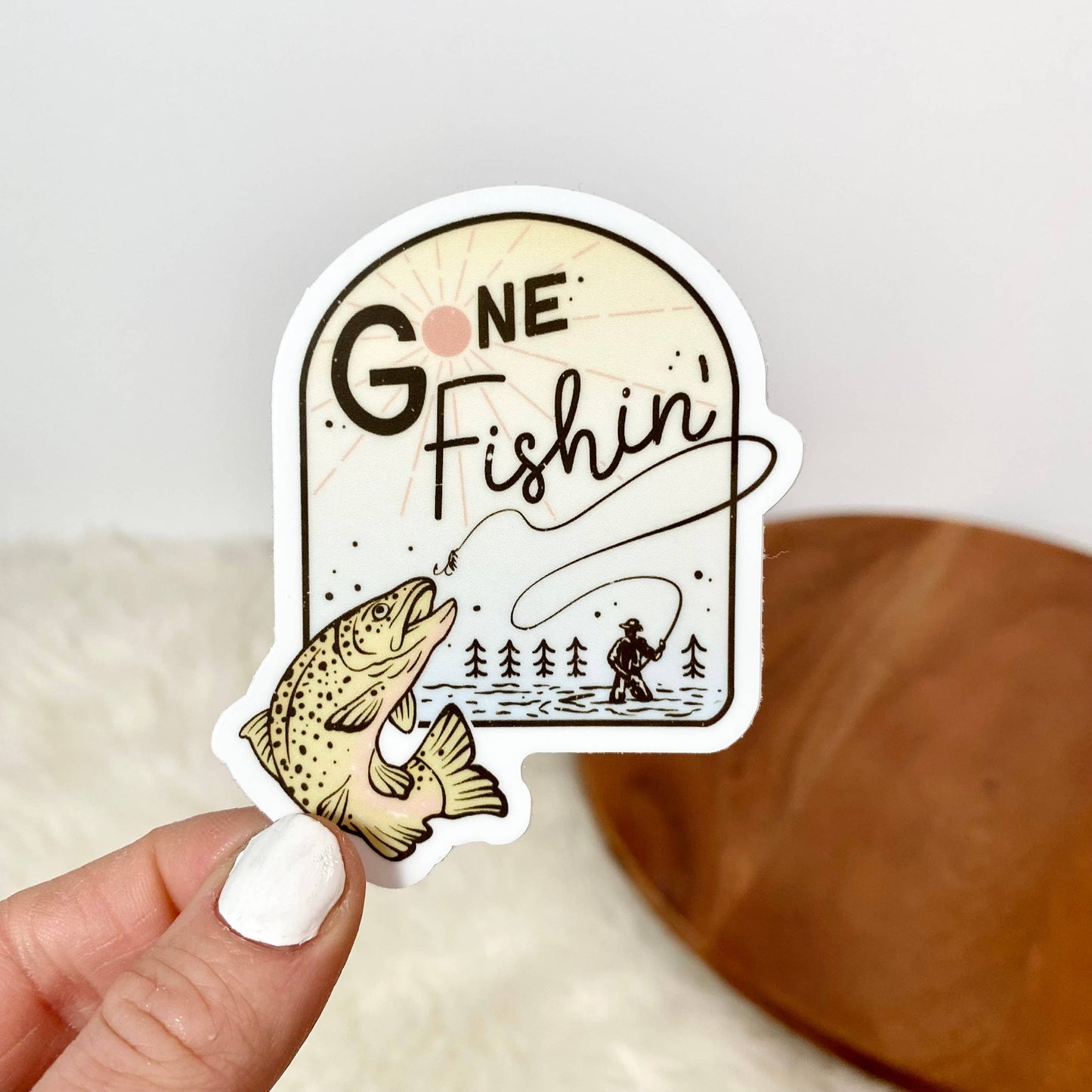 Big Moods - Gone Fishin' Sticker