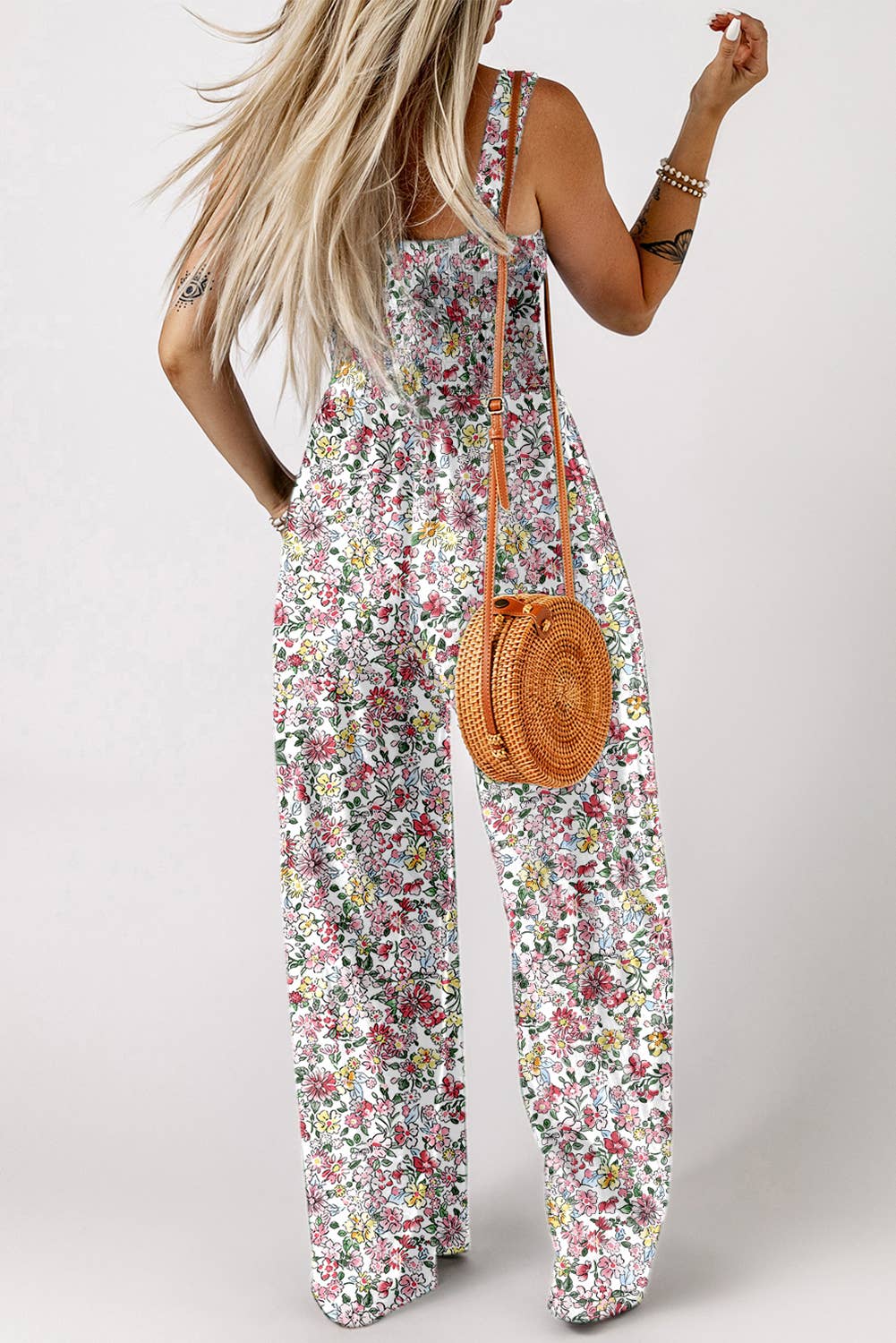 Wildflower smocked Jumpsuit