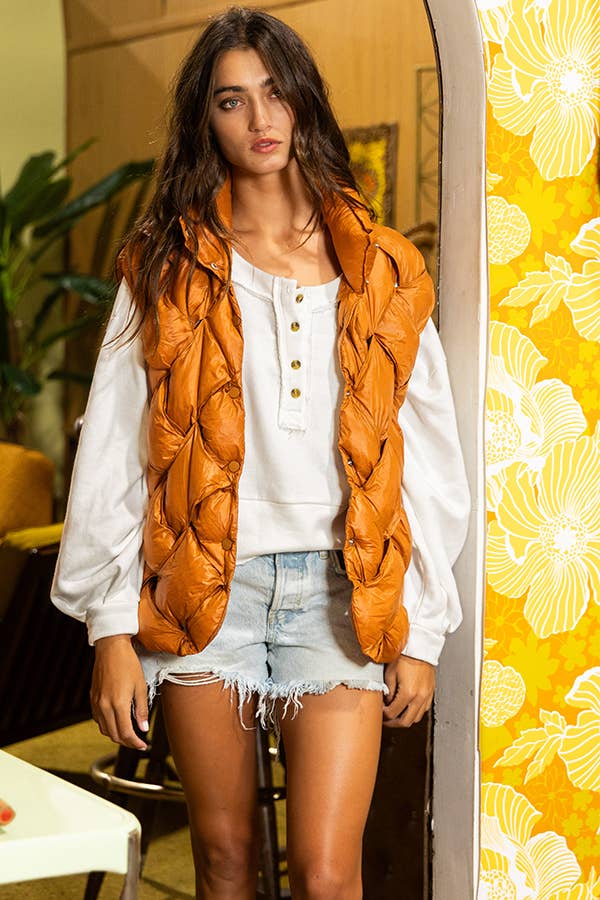 The Amber Harvest Puffer Vest