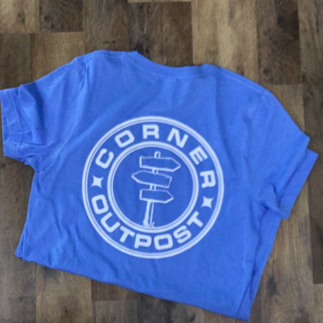 Corner Outpost Unisex Tee Columbia Blue