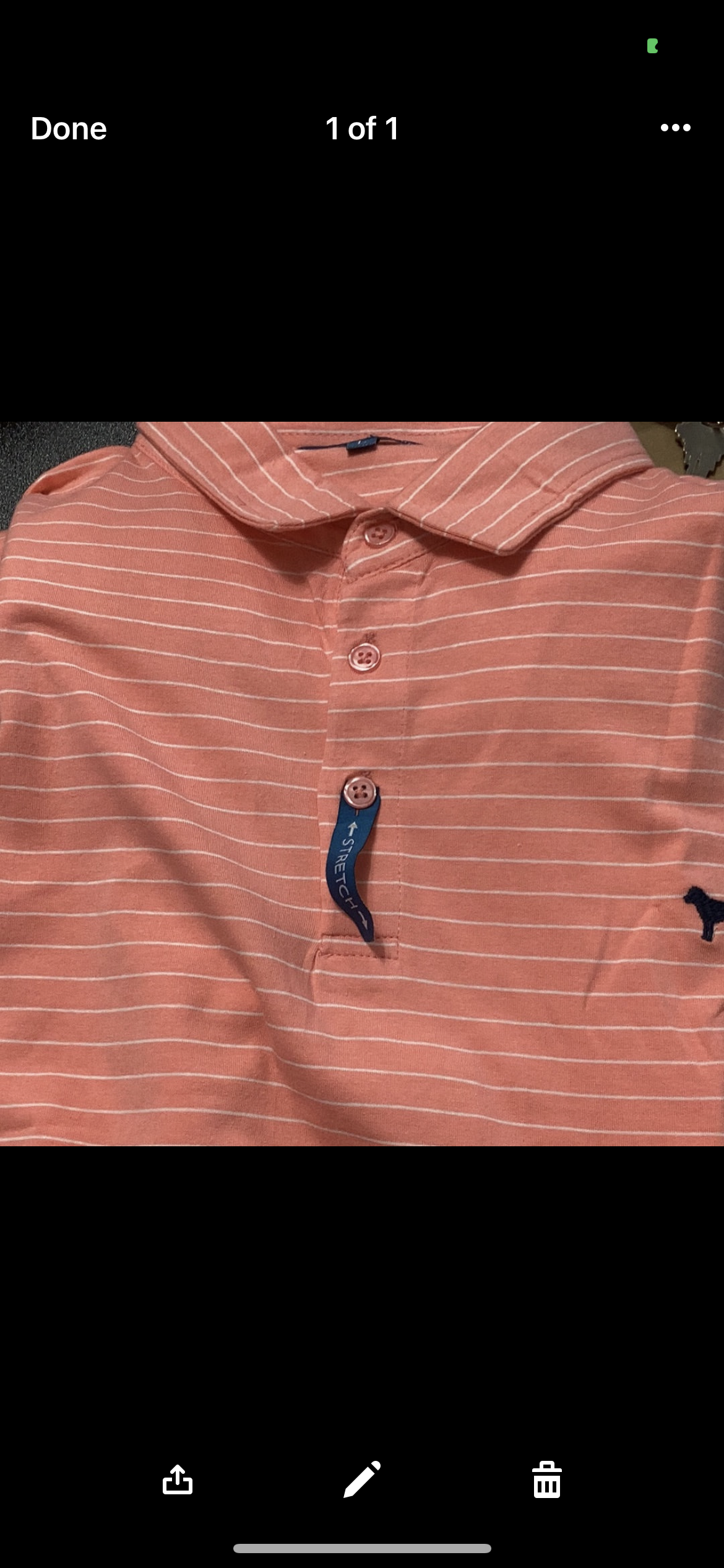 Simply Southern men’s knit polo stripe melon XL