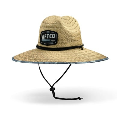 Aftco BoatBar Straw Hat - Blue Grander Camo