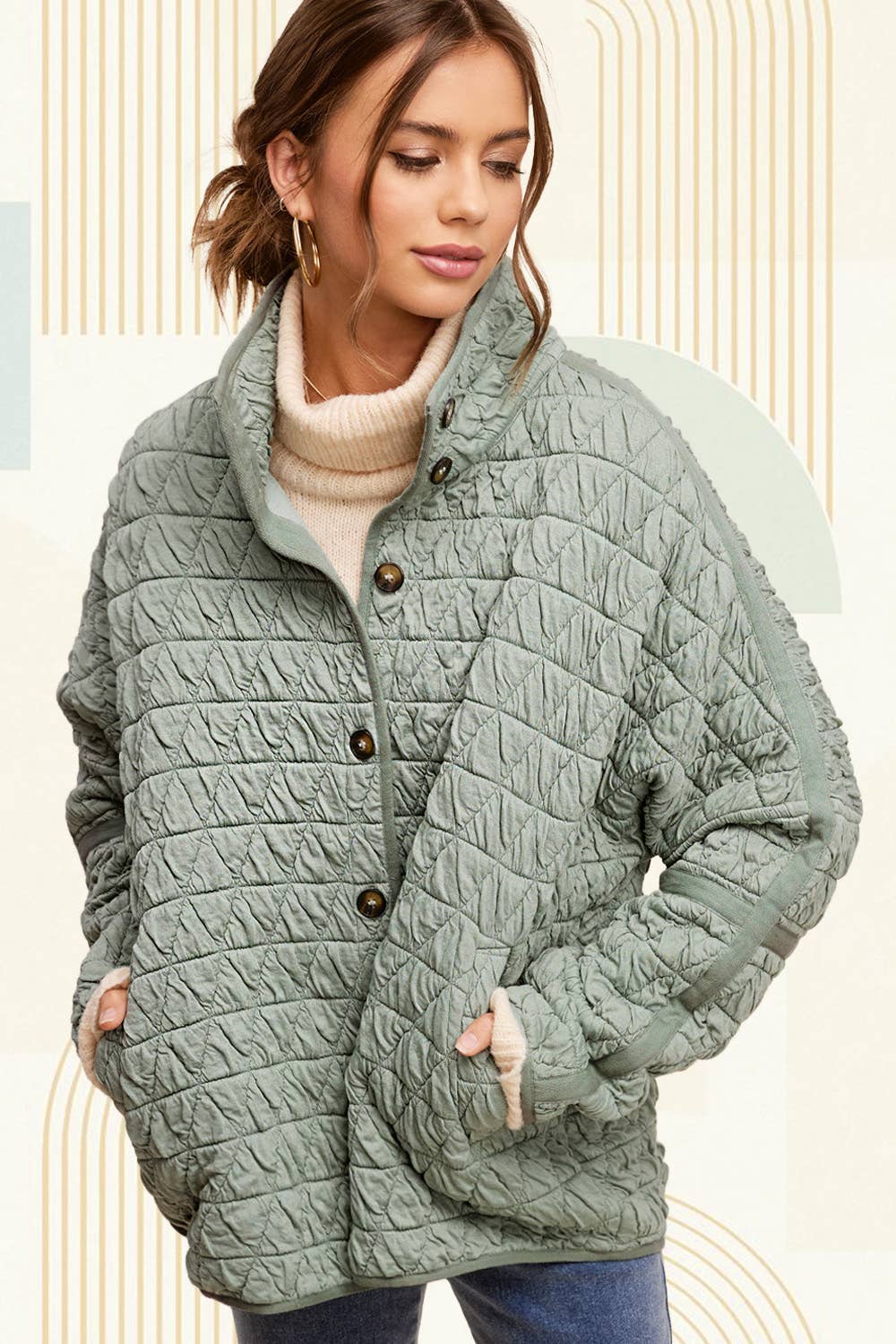 Soft Quilted Fall Winter Jacket