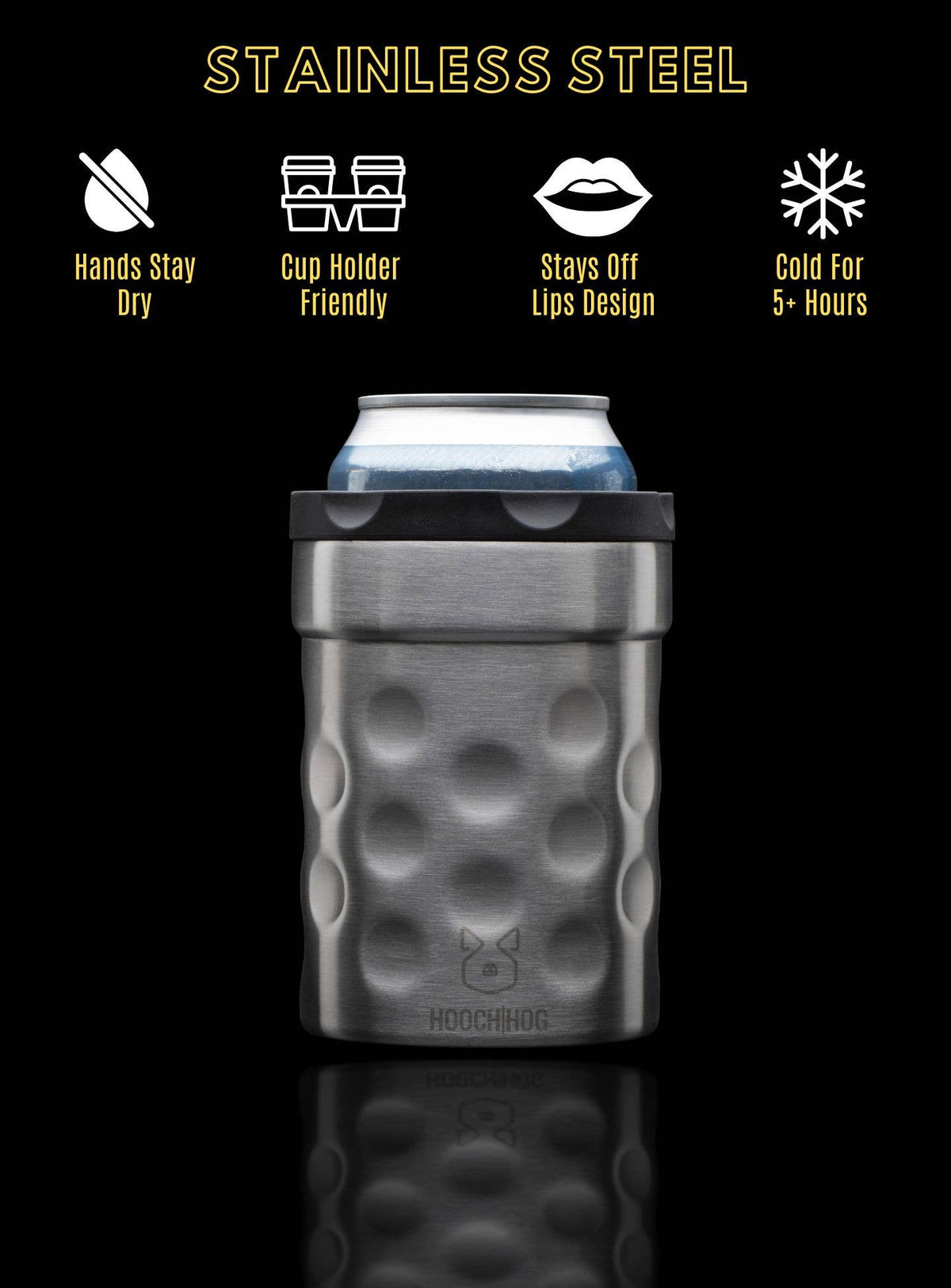 The Shorty Can Cooler [Stainless Steel]