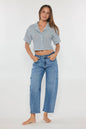RNJEAN - Mid Waist Barrel Jeans (XP7028)