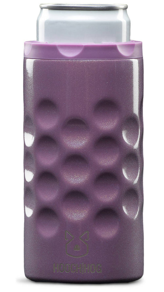 The Skinny Can Cooler [Purple Glitter]
