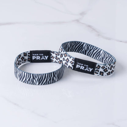 Tap To Pray™ Wristbands - Safari Zebra