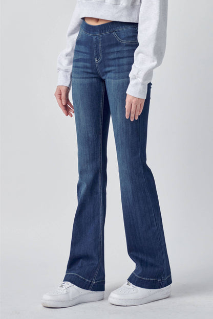 Cello Mid Rise Pull-On Jeans - AB35324DK-33"