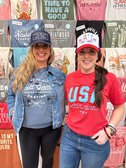 SOUTHERN FRIED DESIGN BARN - We The People Like To Party Trucker Hat