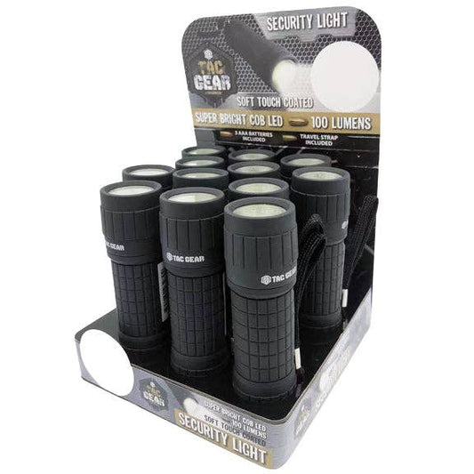 Roughneck Flashlight LED COB Light With Strap- 12/Display