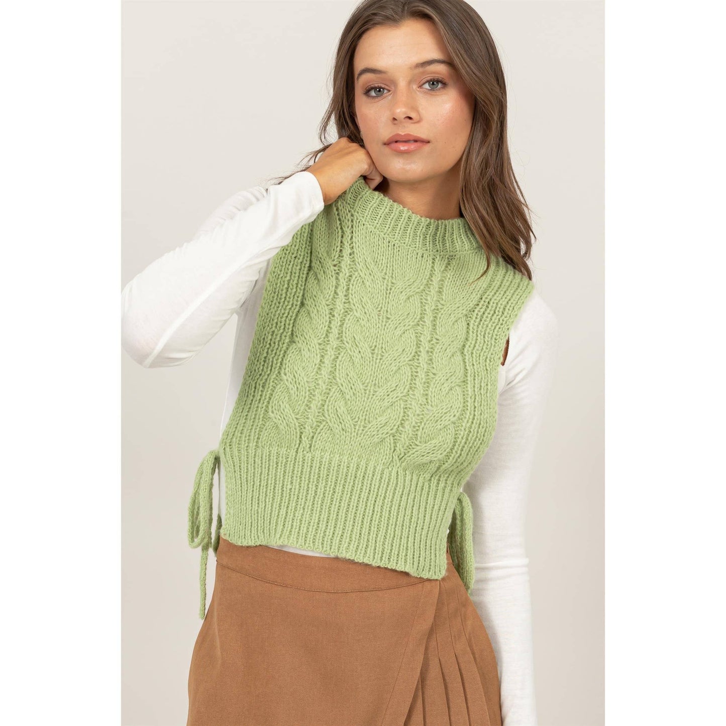 The Daphne side tie sweater vest