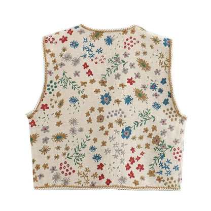 Floral Frenzie Front Vest