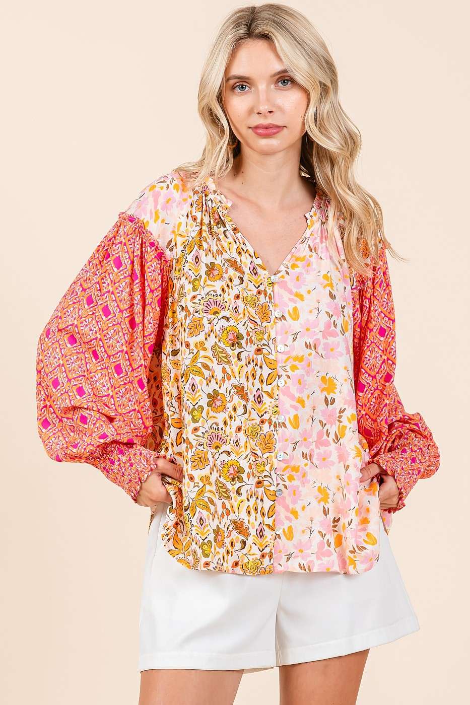 Magnolia Patch Top