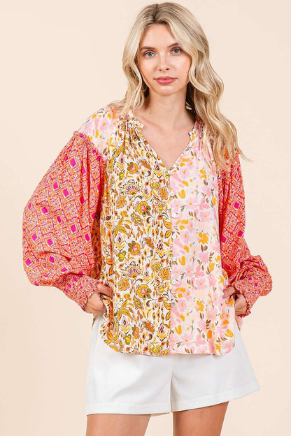 Magnolia Patch Top