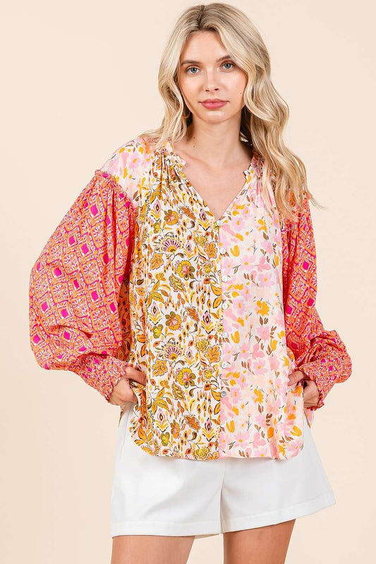 Magnolia Patch Top