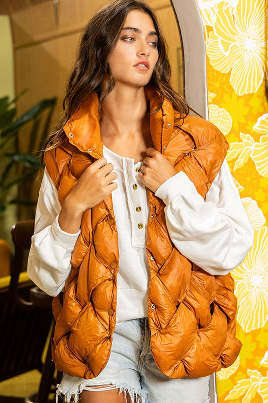 The Amber Harvest Puffer Vest