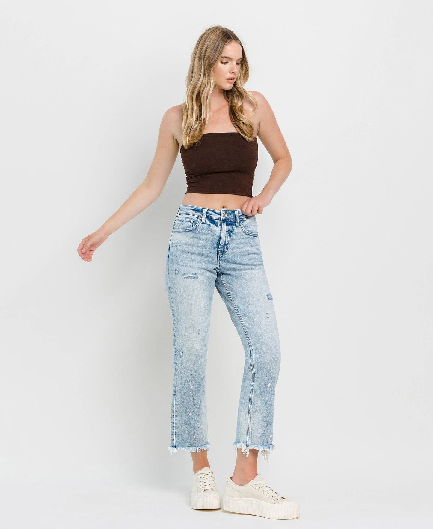 Lovervet- TUMMY CONTROL HIGH RISE STRAIGHT JEANS LV1295