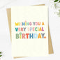 Big Moods - "Wishing you a very special birthday" birthday card